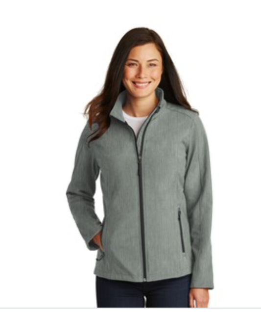  Port Authority Core Soft Shell Jacket in Pearl Grey Heather Main Image